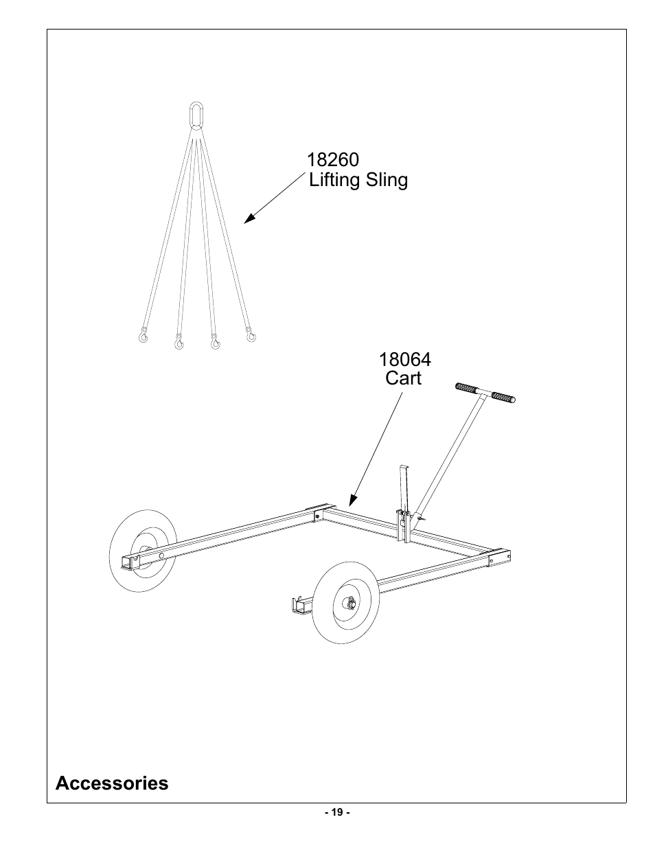 Lifting sling and cart | MBW MK8 90 User Manual | Page 22 / 23