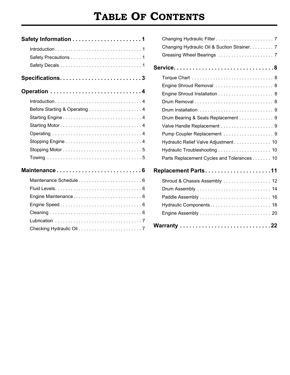 Able, Ontents | MBW MM121 User Manual | Page 2 / 25