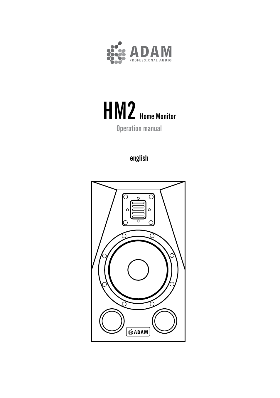 ADAM Audio HM2 User Manual | 8 pages