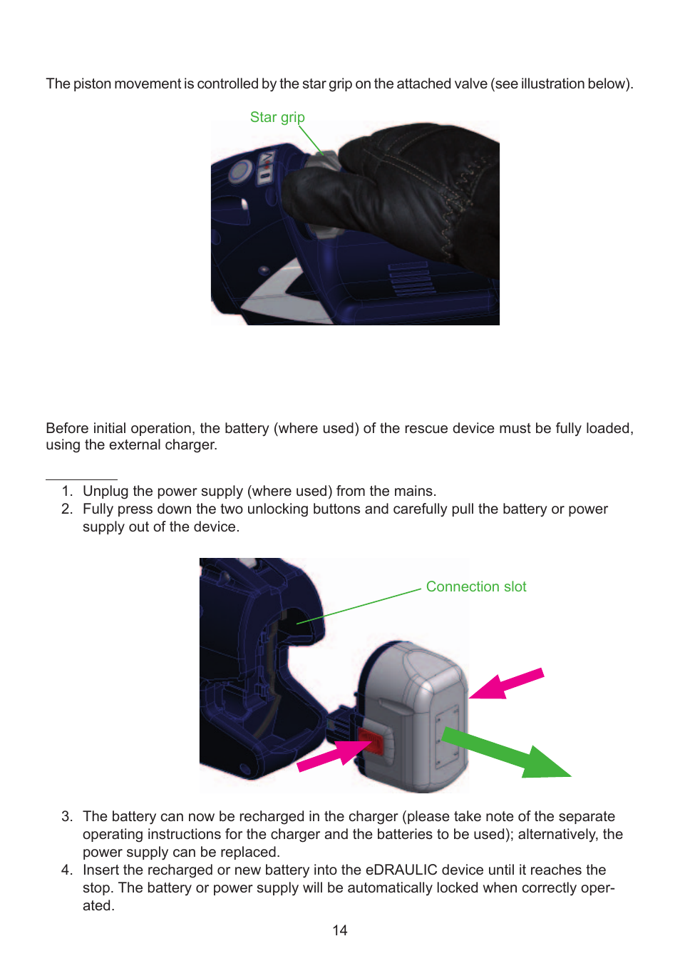 Operation | Lukas SC 357 E2 User Manual | Page 14 / 48