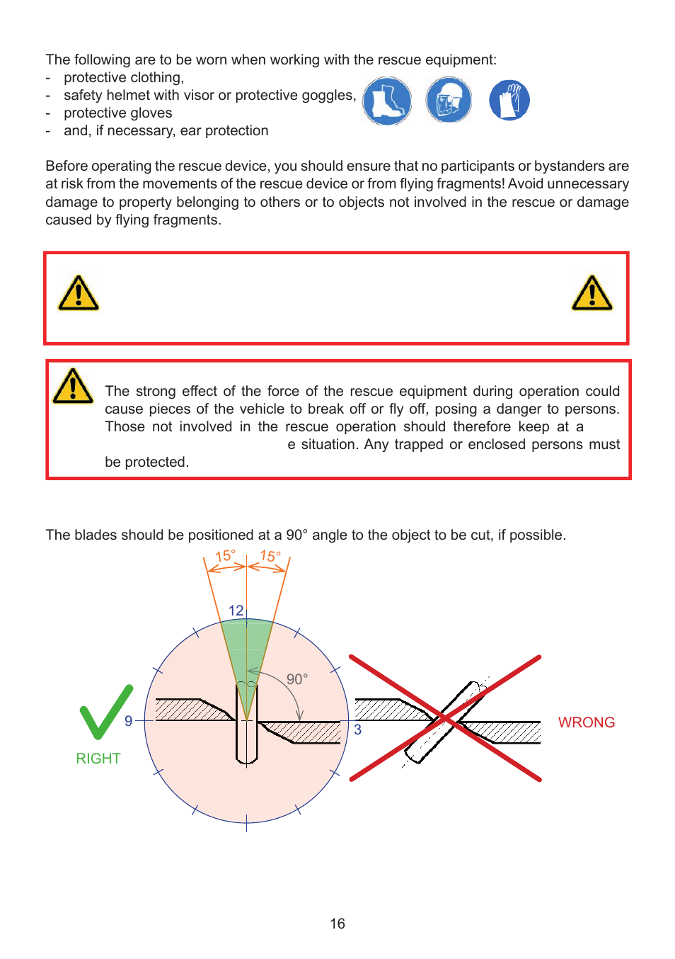 2 cutting (cutter and combination device) | Lukas SC 357 E2 User Manual | Page 16 / 48