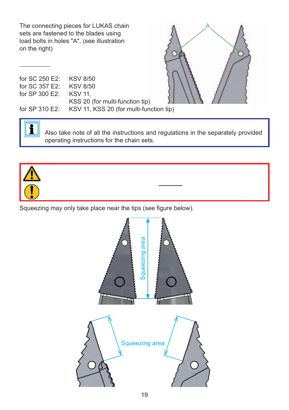 5 squeezing (spreader, combination devices) | Lukas SC 357 E2 User Manual | Page 19 / 48