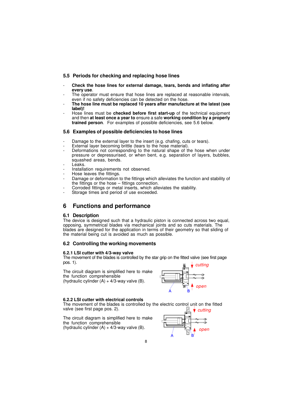 6functions and performance | Lukas LSI 55 User Manual | Page 8 / 23