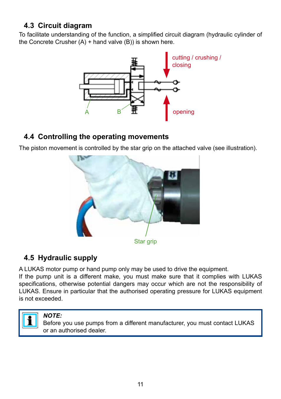 Lukas Concrete crushers User Manual | Page 11 / 48