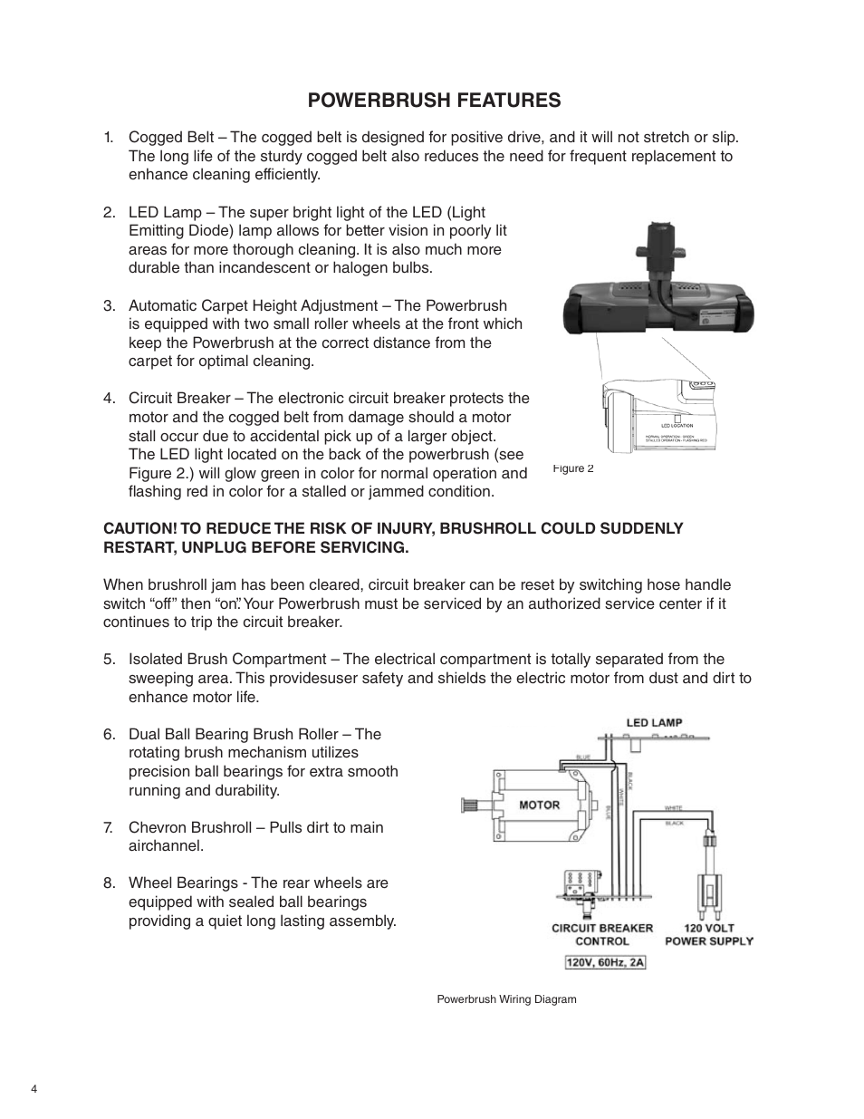 Powerbrush features | Beam Electrolux Alliance Solaire User Manual | Page 4 / 24