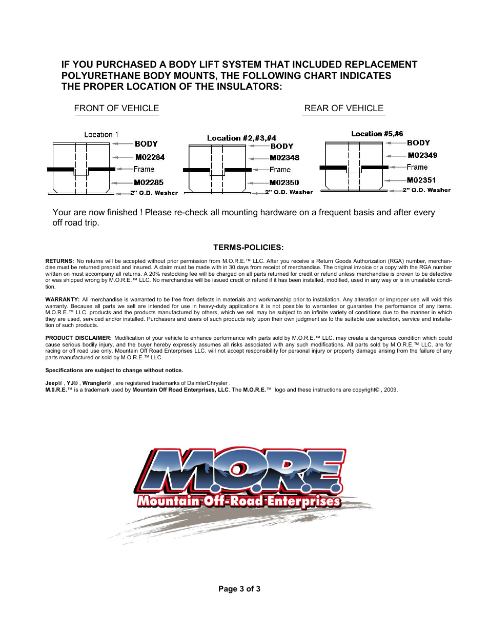 Mountain Off Road BLYJ8795A User Manual | Page 3 / 3