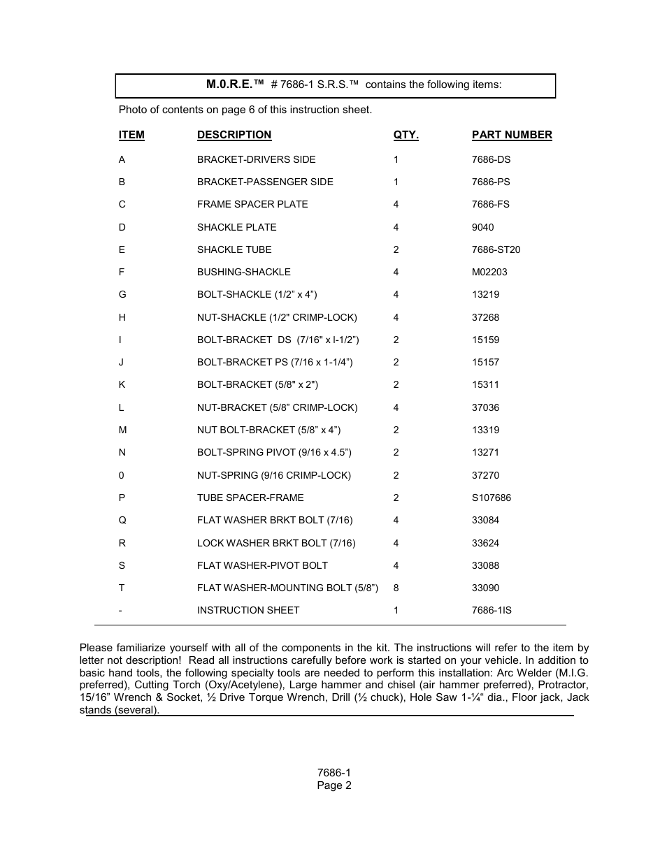 Mountain Off Road 7686-1 User Manual | Page 2 / 8