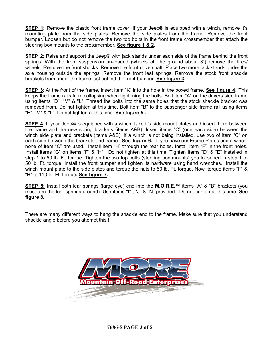 Mountain Off Road 7686-5 User Manual | Page 3 / 5