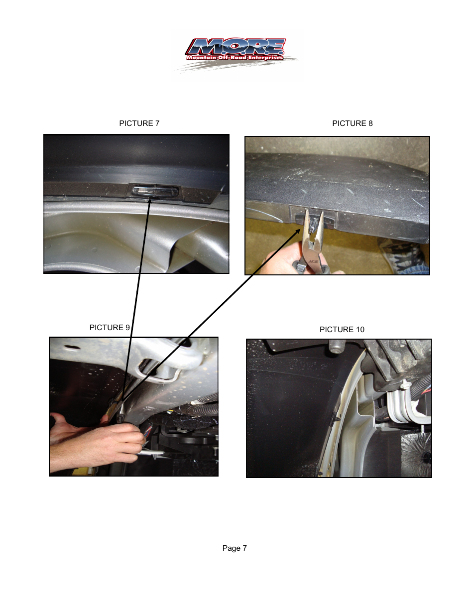 Mountain Off Road JKTFF User Manual | Page 7 / 12