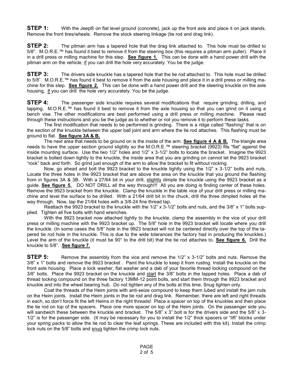 Mountain Off Road 9930 User Manual | Page 2 / 5