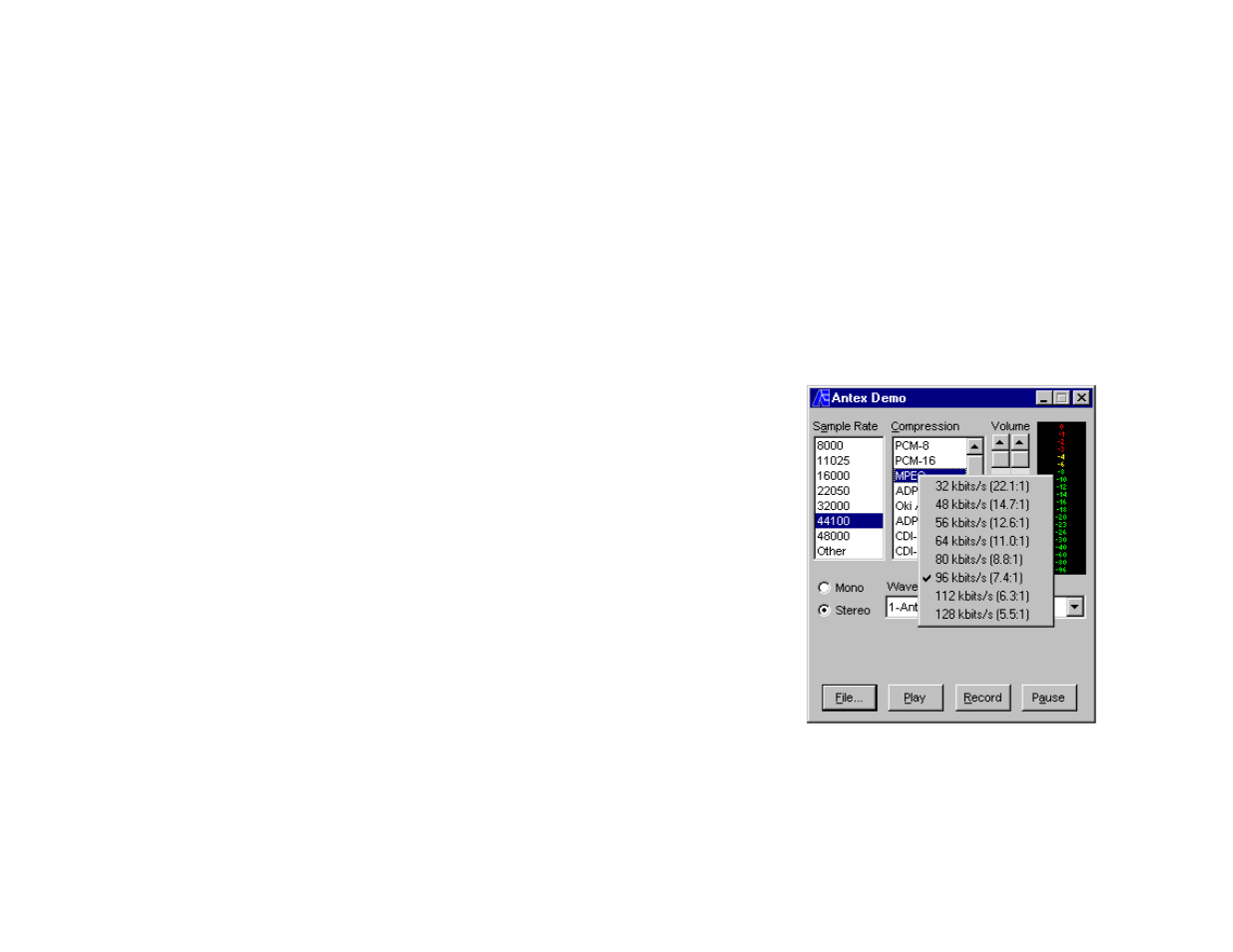 Figure 6. mpeg bitrates | Antex Electronics SX-5e User Manual | Page 29 / 63