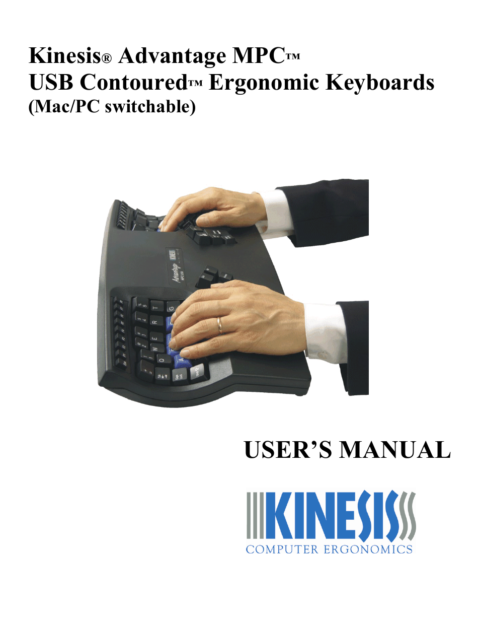 Kinesis KB510USB USB Contoured Ergonomic Keyboards User Manual | 44 pages