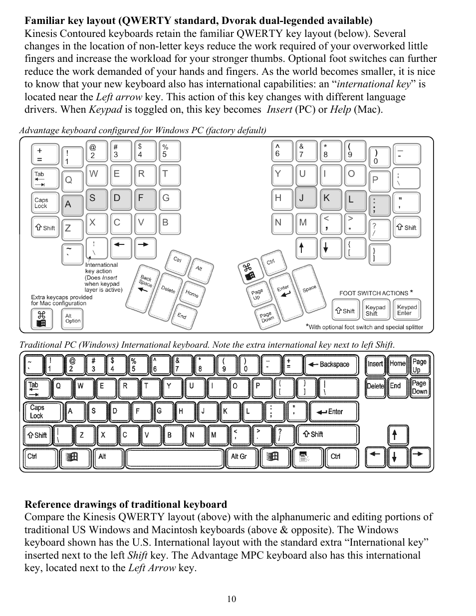 Kinesis KB510USB USB Contoured Ergonomic Keyboards User Manual | Page 10 / 44