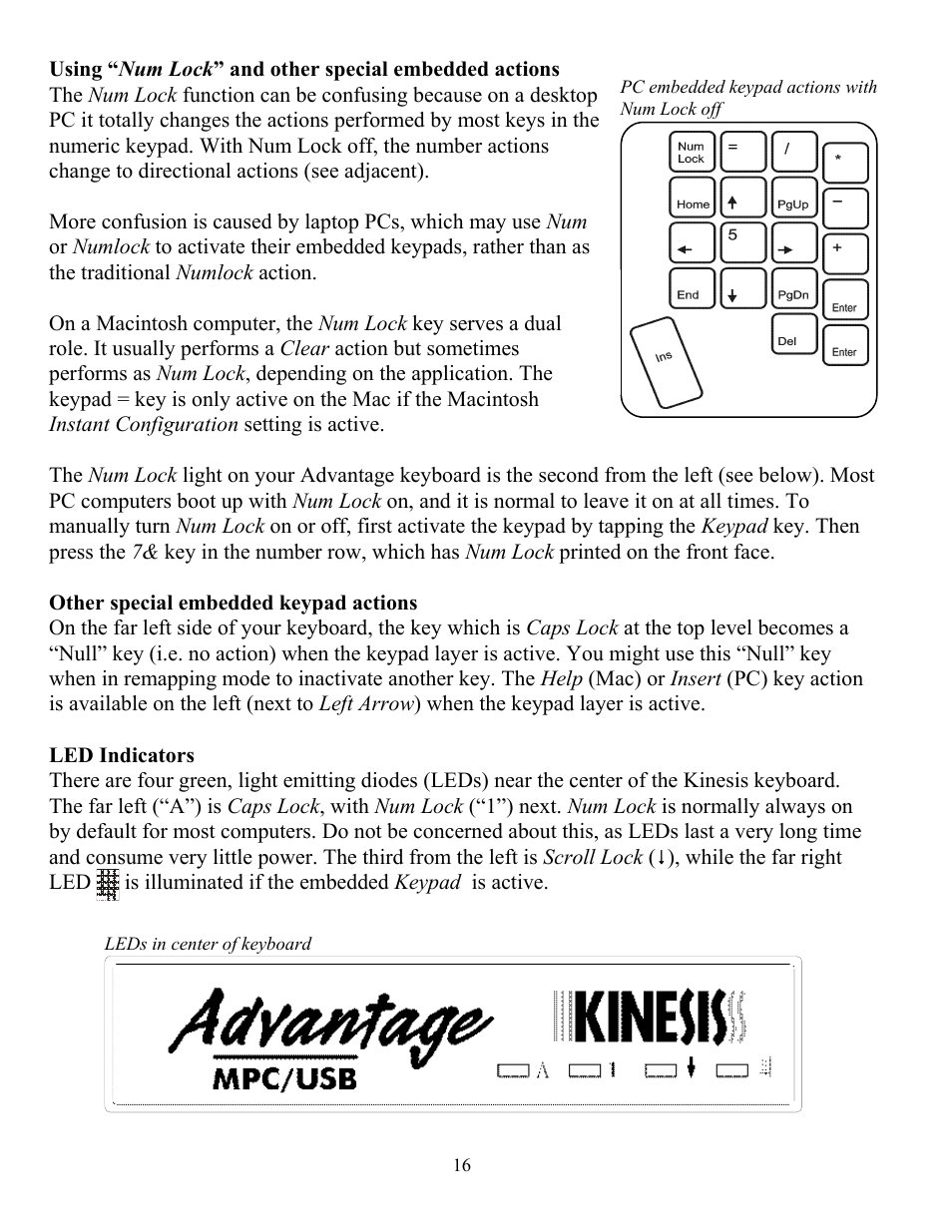 Kinesis KB510USB USB Contoured Ergonomic Keyboards User Manual | Page 16 / 44