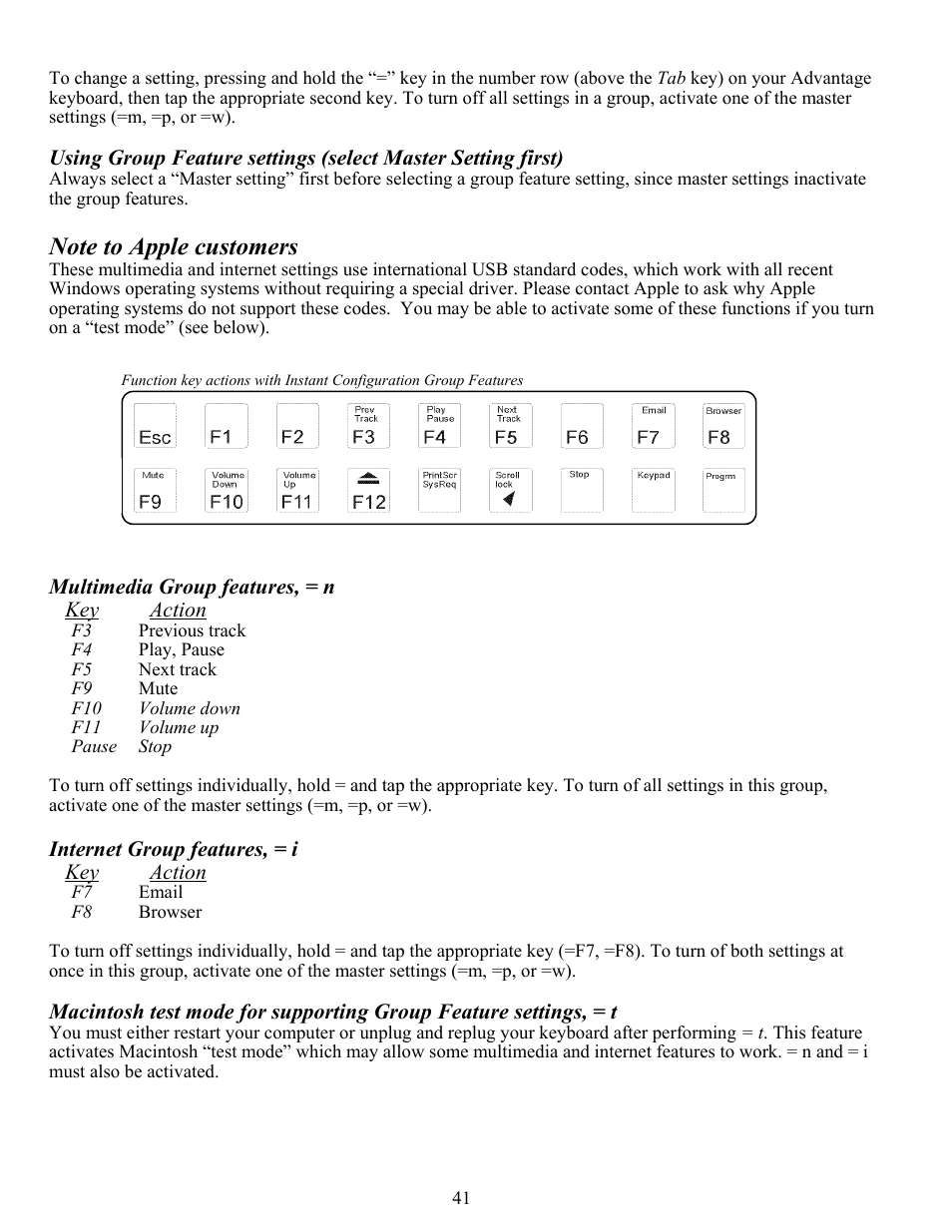 Kinesis KB510USB USB Contoured Ergonomic Keyboards User Manual | Page 41 / 44