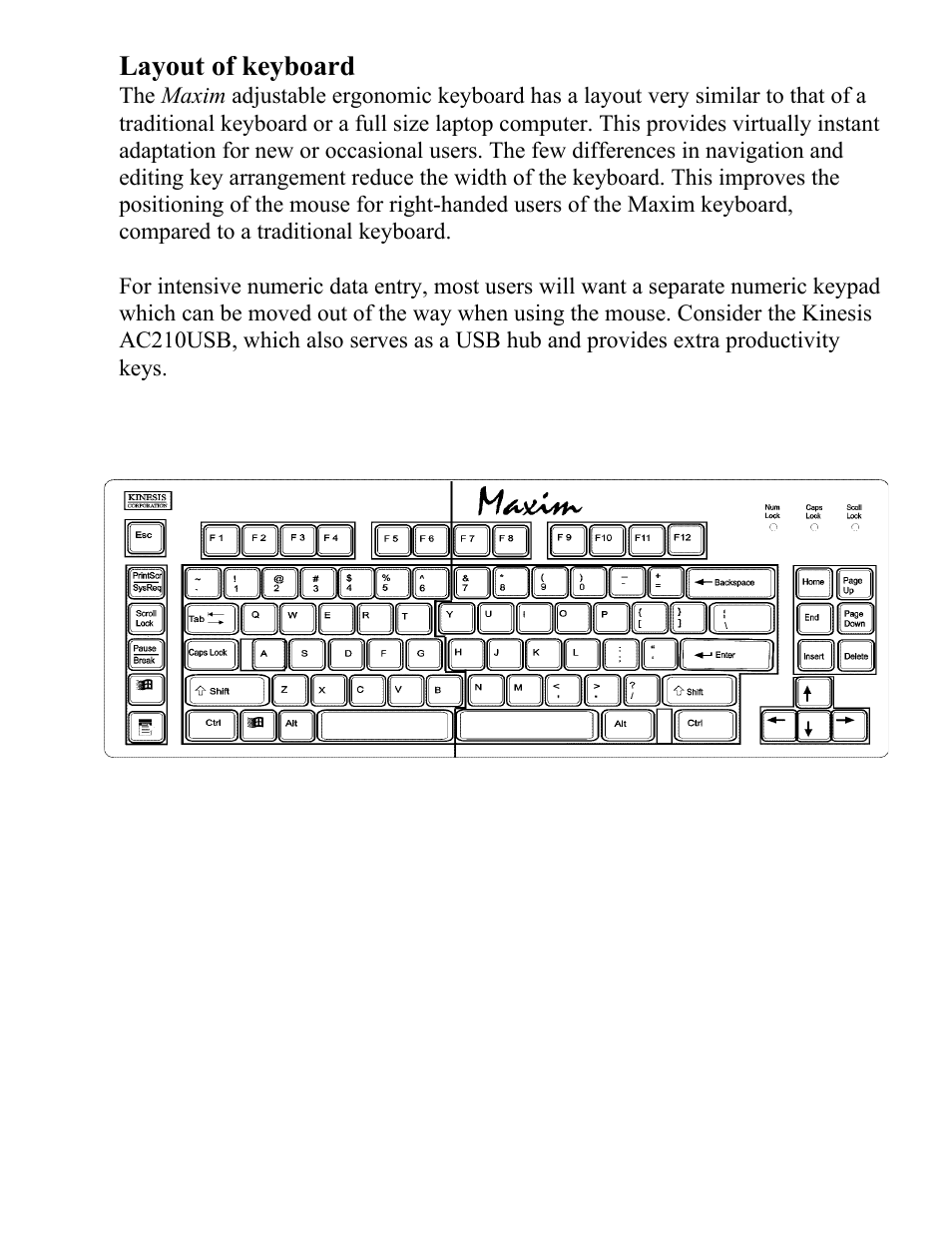 Kinesis KB210USB Adjustable Ergonomic USB/PS2 Keyboard User Manual | Page 10 / 26