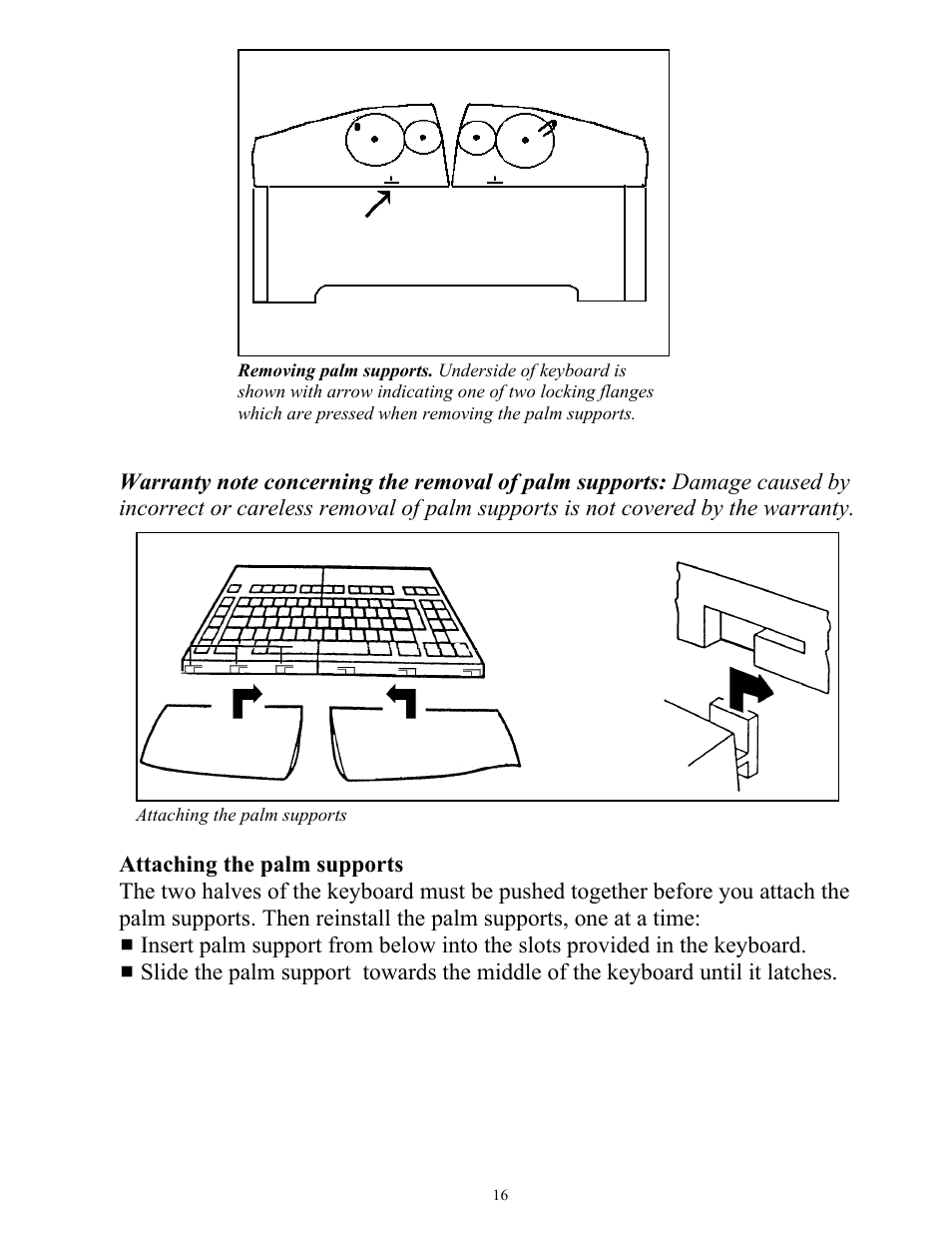 Kinesis KB210USB Adjustable Ergonomic USB/PS2 Keyboard User Manual | Page 16 / 26