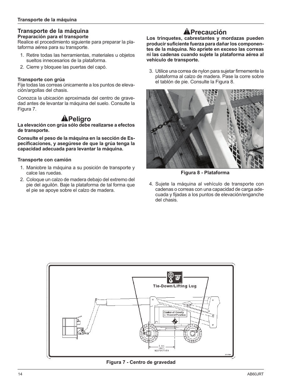 Peligro, Precaución | Snorkel AB60JRT-sn10000+ User Manual | Page 64 / 122