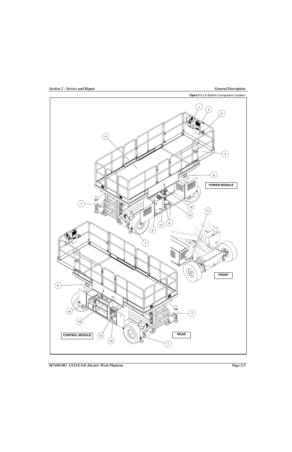 Figure 2-1: lx electric component location -5 | Snorkel LX41 Electric-sn4022+ User Manual | Page 43 / 104