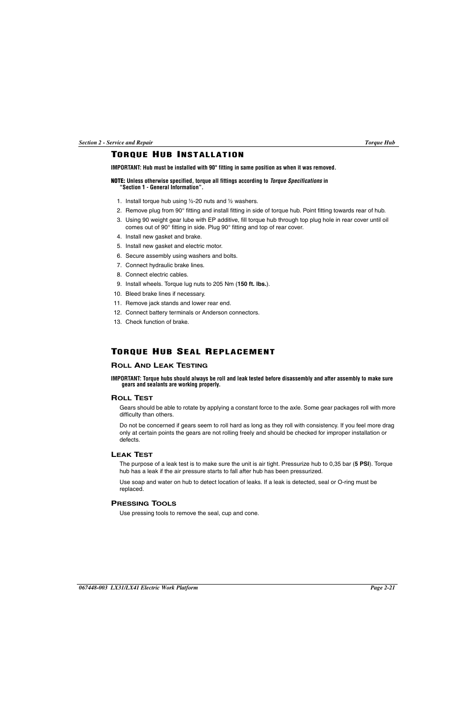 Snorkel LX41 Electric-sn4022+ User Manual | Page 59 / 104