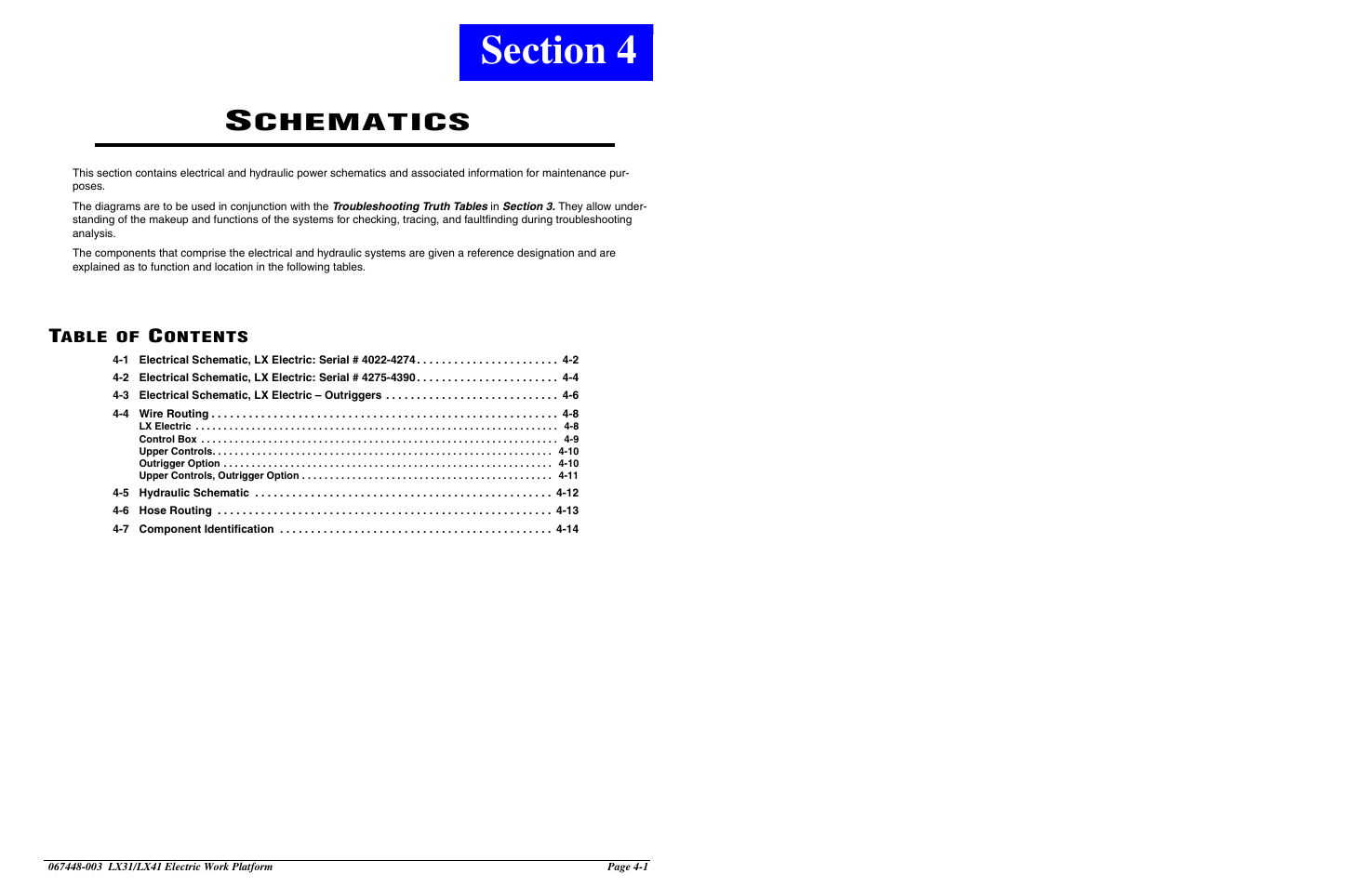 Schematics, Chematics | Snorkel LX41 Electric-sn4022+ User Manual | Page 87 / 104