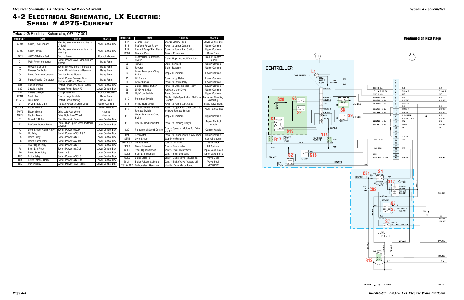 Lx e, 4275-c, Lectrical | Chematic, Lectric, Erial, Urrent | Snorkel LX41 Electric-sn4022+ User Manual | Page 90 / 104