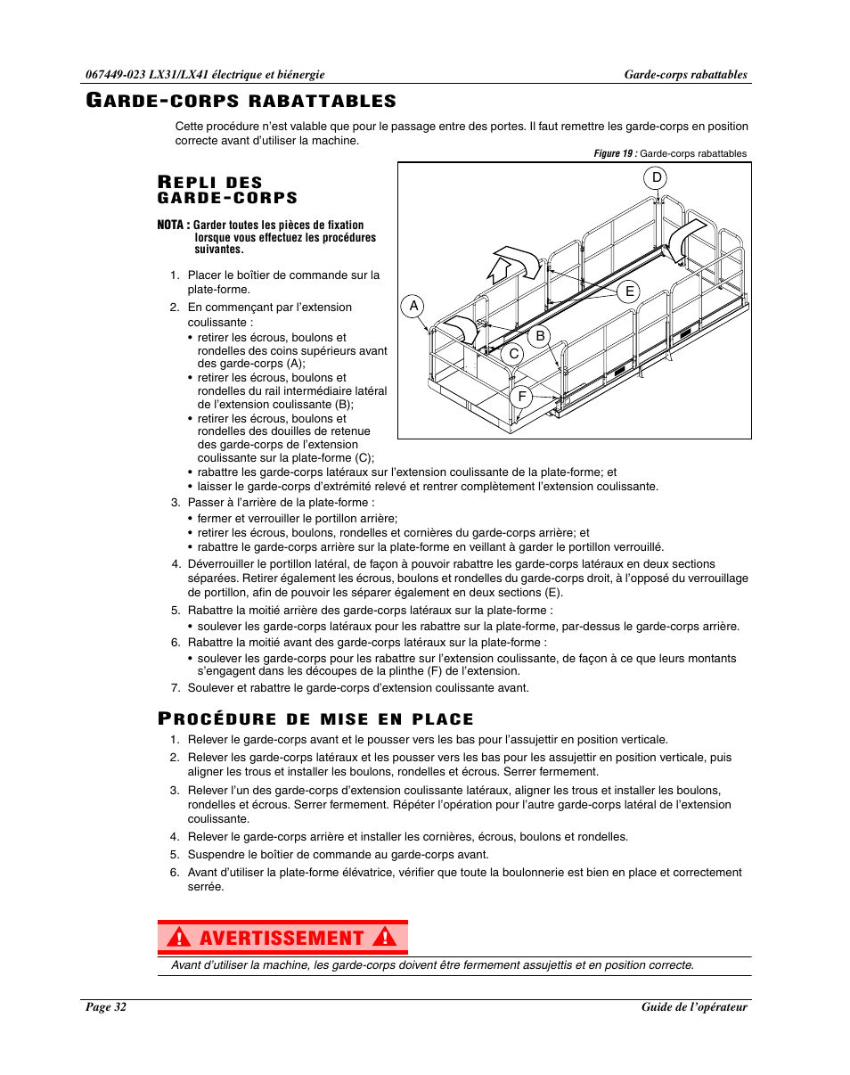 Avertissement | Snorkel Bi-Energy-sn4275+ User Manual | Page 34 / 64