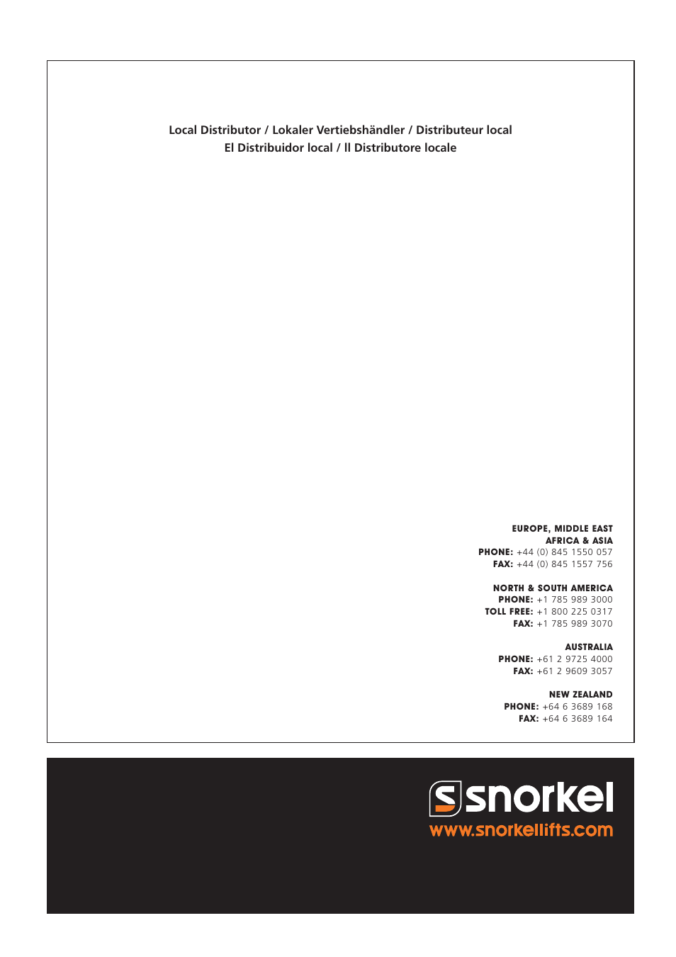 Snorkel MB26 User Manual | Page 32 / 32