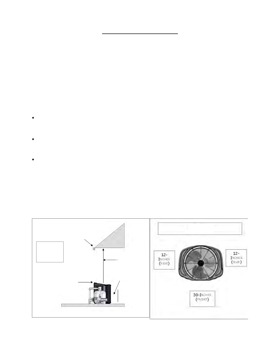 Installation, Placement of heater, Required installation clearances | Outdoor installation, Indoor installation | Aquacal Heat Pump User Manual | Page 39 / 60