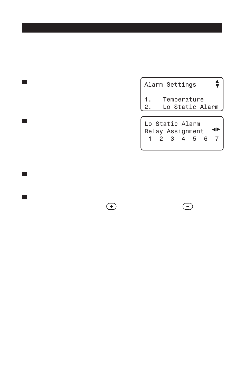 Assigning relays for lo sp alarm, Pp-32 | Acme PP-32 User Manual | Page 76 / 100