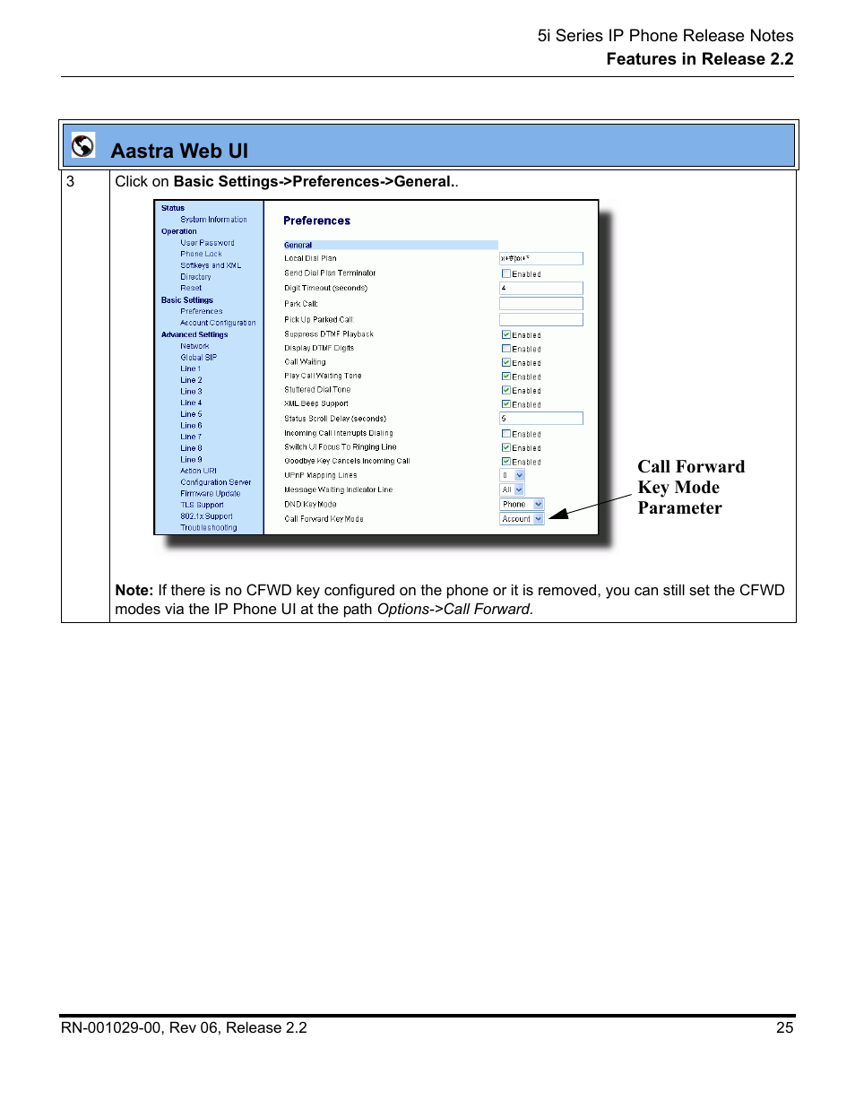 Aastra web ui | Aastra Telecom REV 06 User Manual | Page 29 / 146
