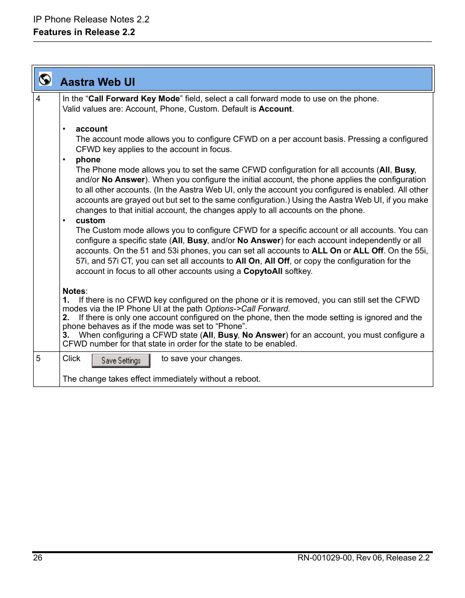 Aastra web ui | Aastra Telecom REV 06 User Manual | Page 30 / 146