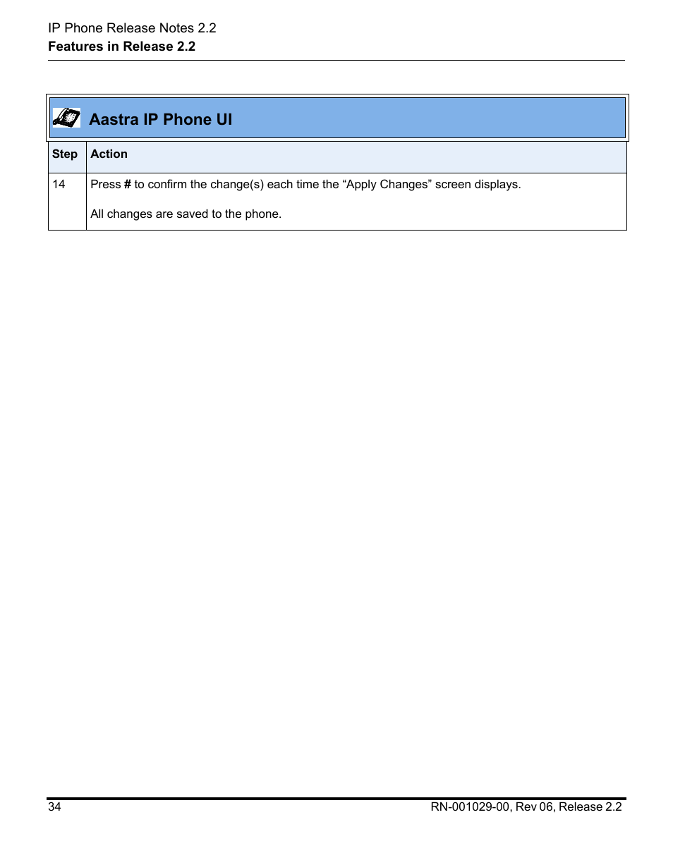 Aastra ip phone ui | Aastra Telecom REV 06 User Manual | Page 38 / 146