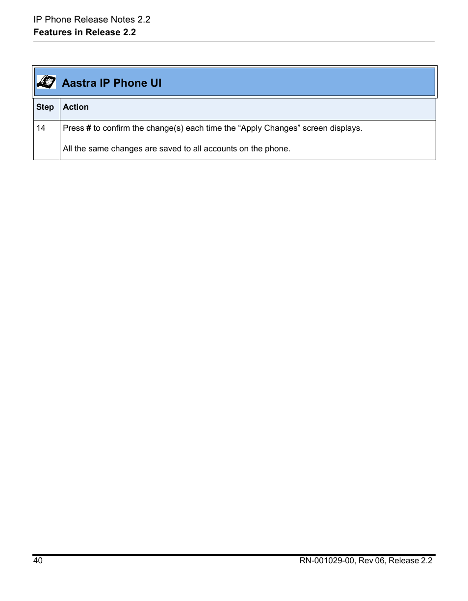 Aastra ip phone ui | Aastra Telecom REV 06 User Manual | Page 44 / 146