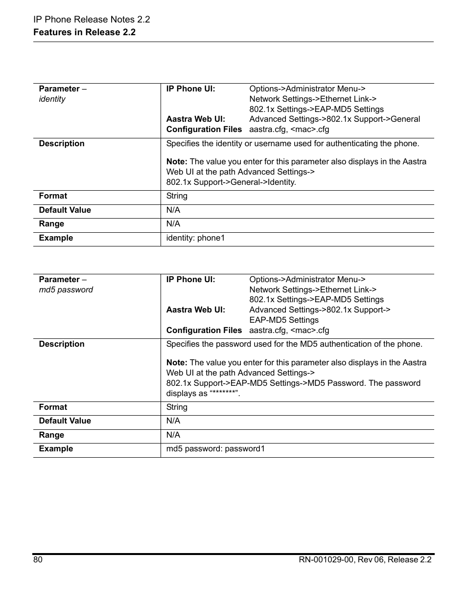 Aastra Telecom REV 06 User Manual | Page 84 / 146