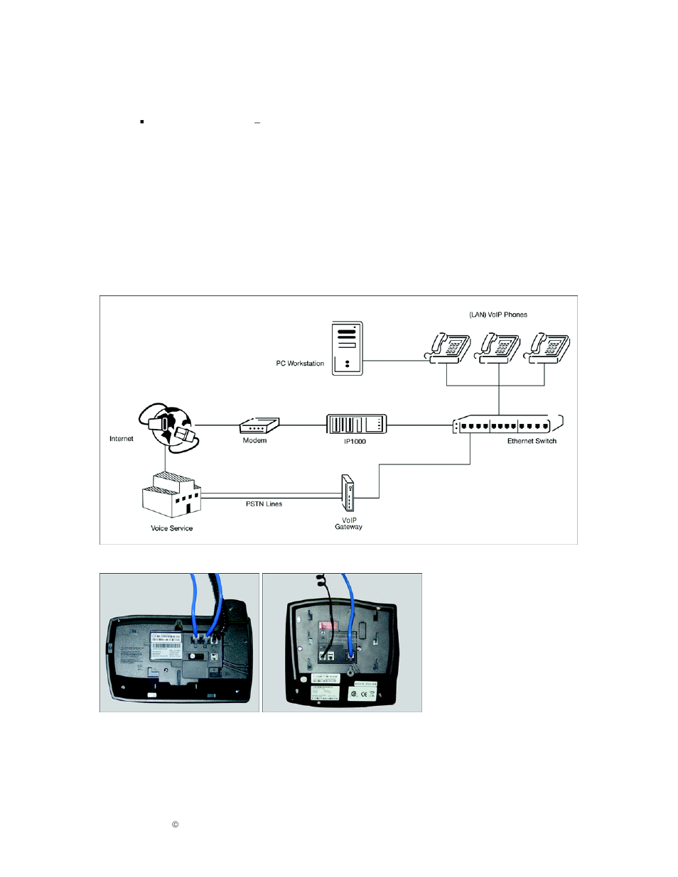 Expandable analog line/phone card, Connecting using an external gateway, Connecting using sip providers | Connecting telephones | IPitomy IP1000 User Guide User Manual | Page 13 / 124