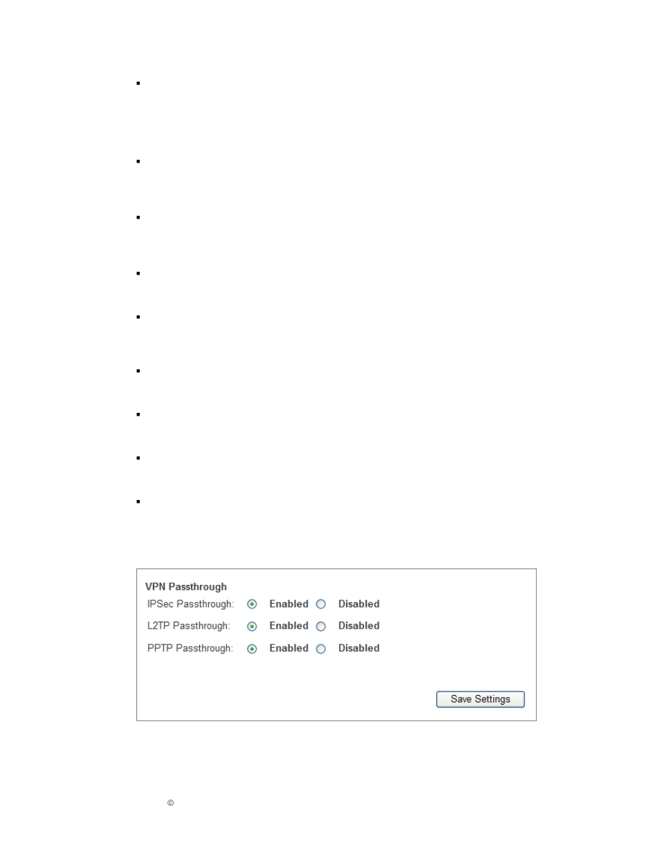 Internet filter, Web filter, Vpn passtrough | IPitomy IP1000 User Guide User Manual | Page 28 / 124