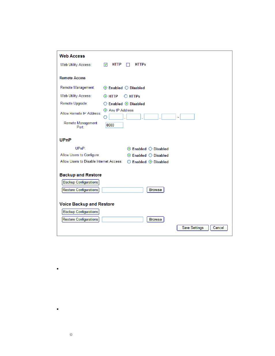 Administration, Web access, Remote access | IPitomy IP1000 User Guide User Manual | Page 39 / 124