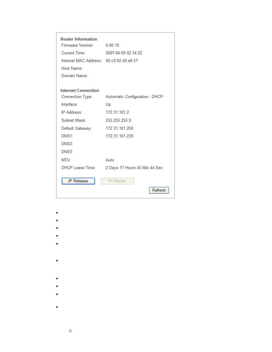 Router information, Internet connection | IPitomy IP1000 User Guide User Manual | Page 43 / 124