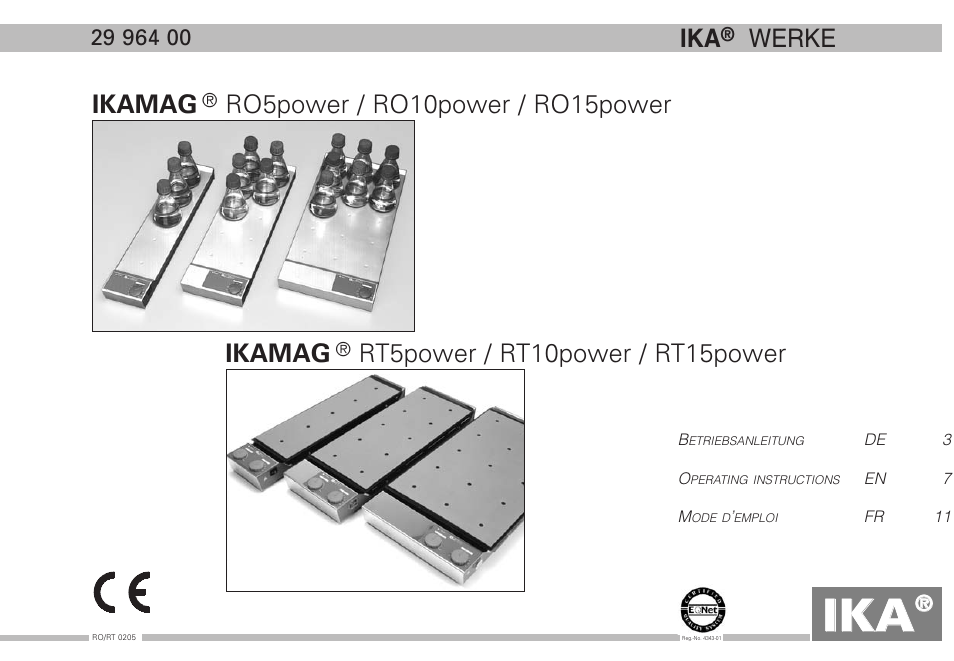 IKA RT 15 power IKAMAG User Manual | 16 pages