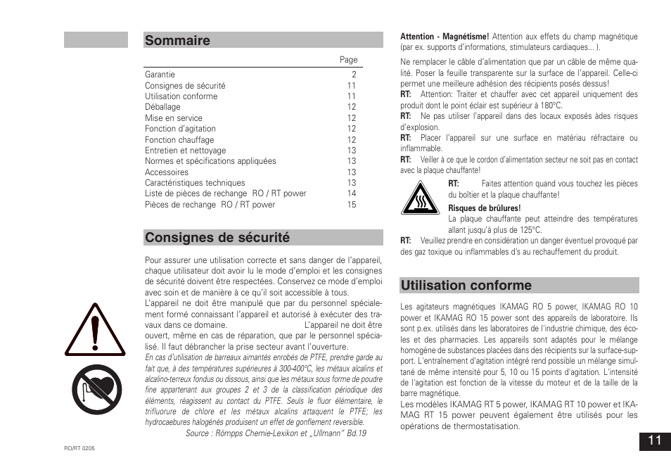 IKA RT 15 power IKAMAG User Manual | Page 11 / 16
