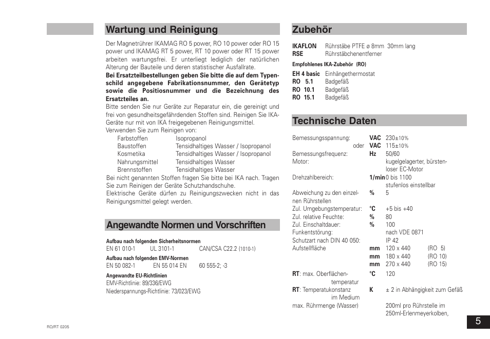 IKA RT 15 power IKAMAG User Manual | Page 5 / 16