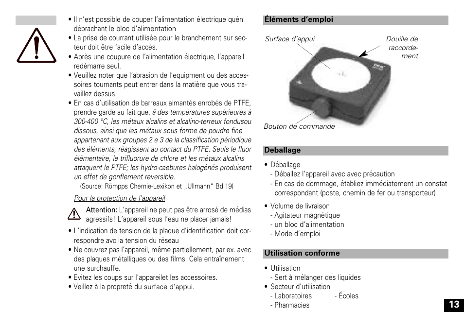 IKA Mini MR standard User Manual | Page 13 / 40