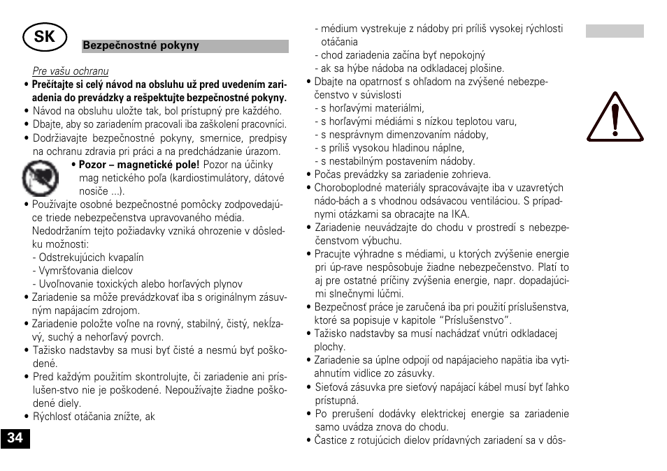 IKA Mini MR standard User Manual | Page 34 / 40