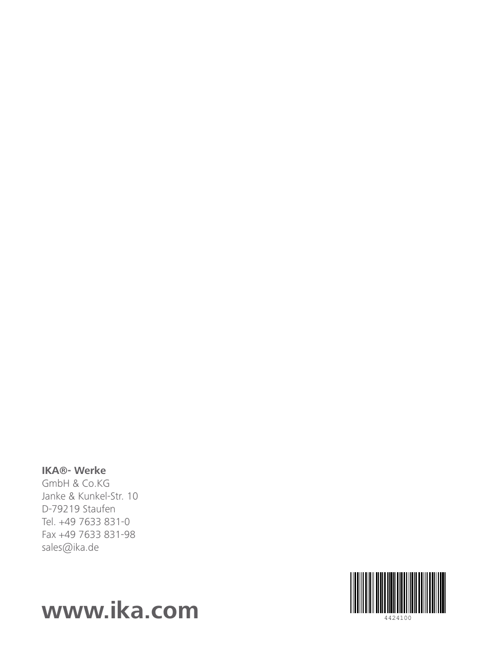 IKA KS 3000 ic control User Manual | Page 76 / 76