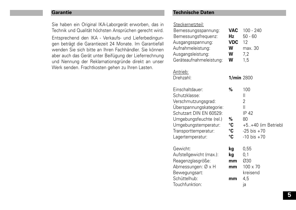 IKA Lab dancer User Manual | Page 5 / 40