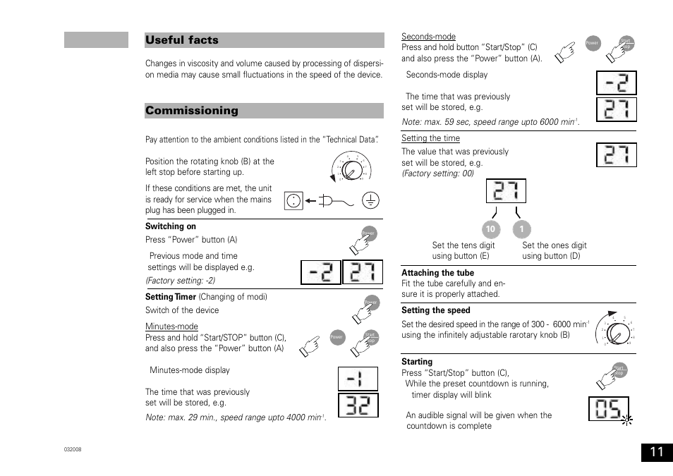 Commissioning useful facts | IKA ULTRA-TURRAX Tube Drive User Manual | Page 11 / 39