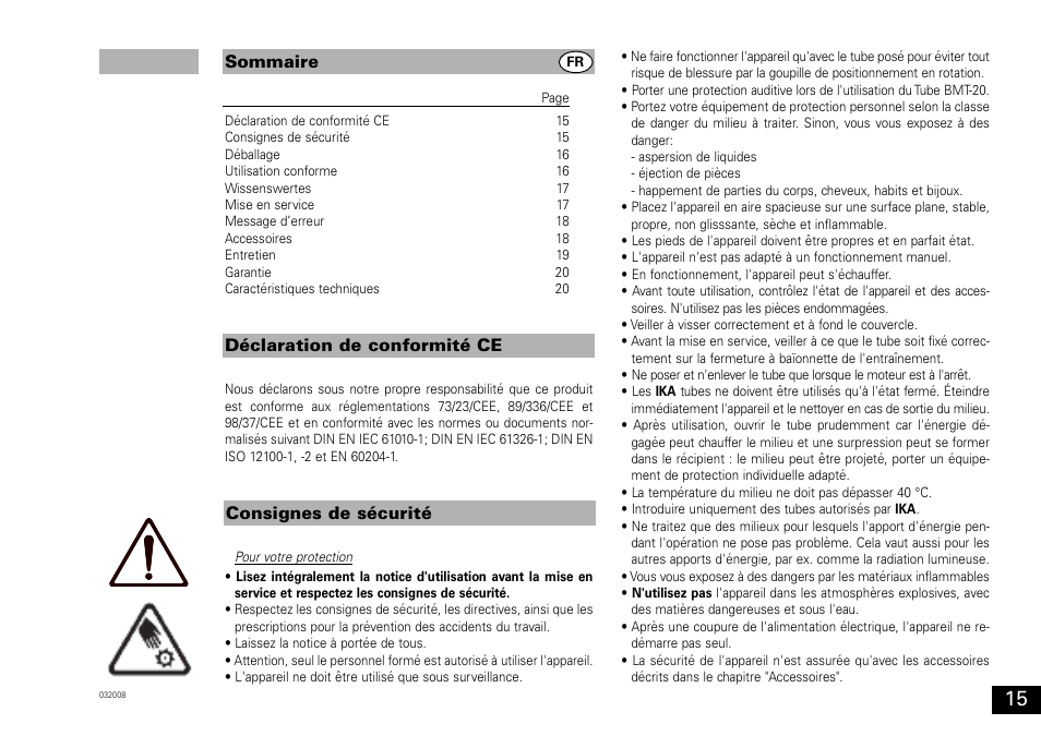 IKA ULTRA-TURRAX Tube Drive User Manual | Page 15 / 39
