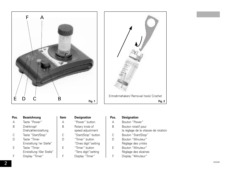 Bf a e | IKA ULTRA-TURRAX Tube Drive User Manual | Page 2 / 39