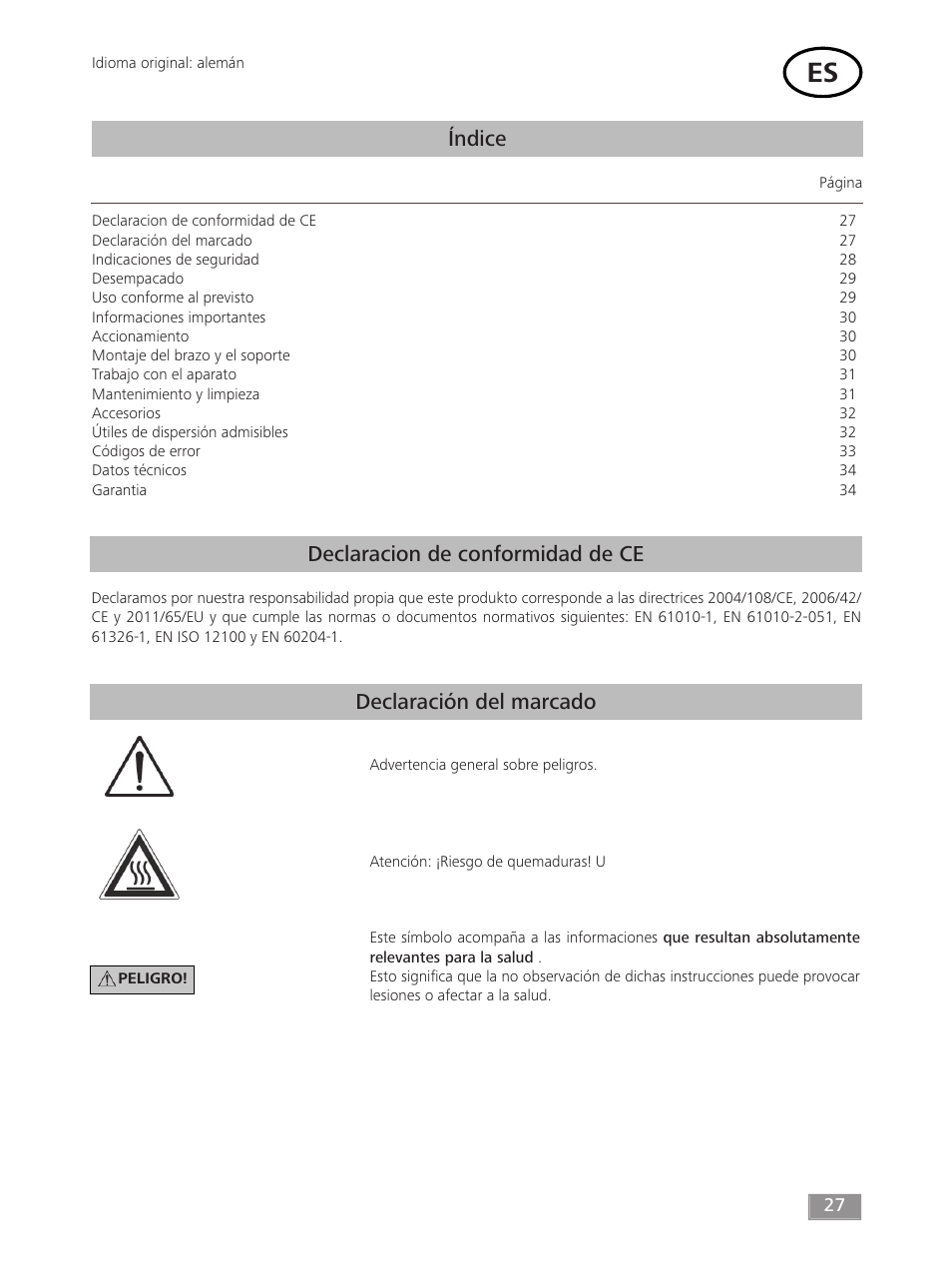 Índice | IKA T 50 digital ULTRA-TURRAX User Manual | Page 27 / 188